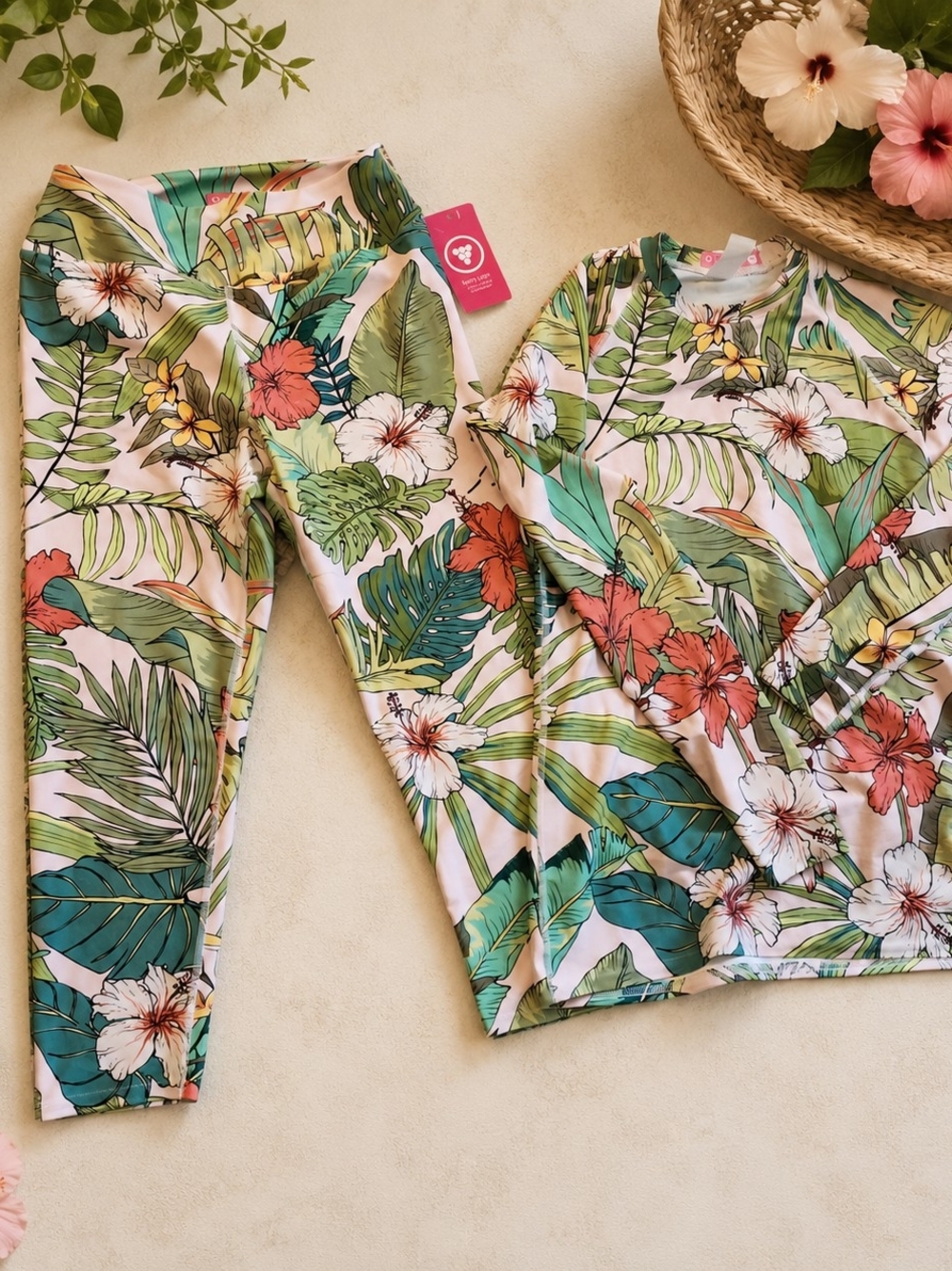 Berry Jane Sz Large Swim Active Beachwear Athleisure Set Large